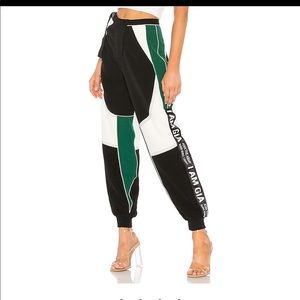 I.am.gia Electra pant in black, green, and white